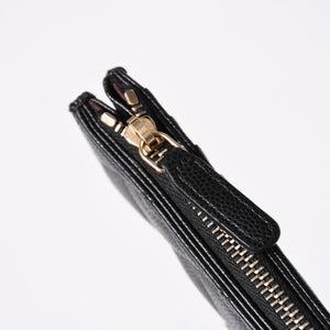 極美品 CHANEL シャネル コインケース 小銭入れ 31番台 ココマーク キャビアスキン ブラック ゴールド金具 中古 4a006625