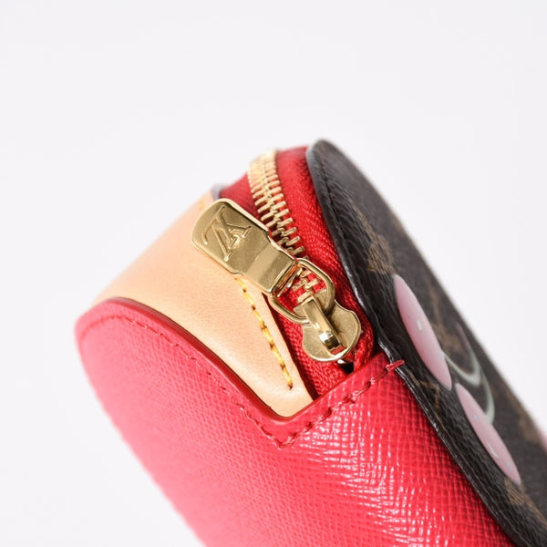 新品同様 LOUIS VUITTON ルイヴィトン LV × TM サングラス ポーチ GM サングラスケース GI1332 モノグラム チェリー 村上隆 中古 4a006611
