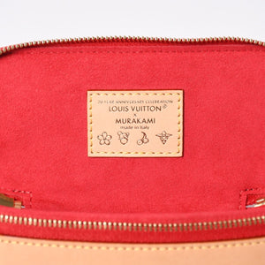 新品同様 LOUIS VUITTON ルイヴィトン LV × TM サングラス ポーチ GM サングラスケース GI1332 モノグラム チェリー 村上隆 中古 4a006611