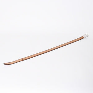 極美品 Berluti ベルルッティ エッセンスライン スクリット カリグラフィ レザーベルト 全長約99.5cm ワインレッド 中古 4a006635