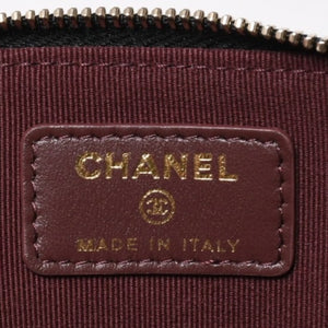 新品同様 CHANEL シャネル クラシック ジップコインパース AP2061 ランダム番台 ココマーク キャビアスキン ブラック ゴールド金具 中古 4a006629
