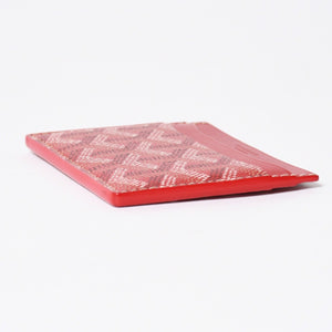 新品同様品 GOYARD ゴヤール サンシュルピス カードケース レッド STSULPPMLTY02CL02X PVC ヴォーゼルカーフスキン 中古 4a006698