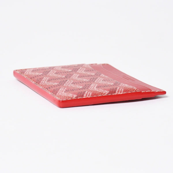 新品同様品 GOYARD ゴヤール サンシュルピス カードケース レッド STSULPPMLTY02CL02X PVC ヴォーゼルカーフスキン 中古 4a006698