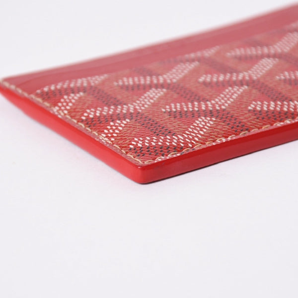 新品同様品 GOYARD ゴヤール サンシュルピス カードケース レッド STSULPPMLTY02CL02X PVC ヴォーゼルカーフスキン 中古 4a006698