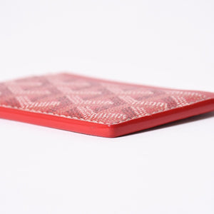 新品同様品 GOYARD ゴヤール サンシュルピス カードケース レッド STSULPPMLTY02CL02X PVC ヴォーゼルカーフスキン 中古 4a006698