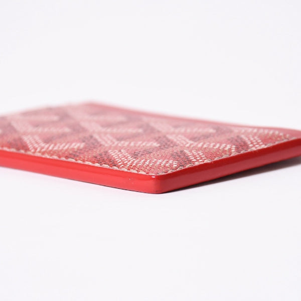 新品同様品 GOYARD ゴヤール サンシュルピス カードケース レッド STSULPPMLTY02CL02X PVC ヴォーゼルカーフスキン 中古 4a006698
