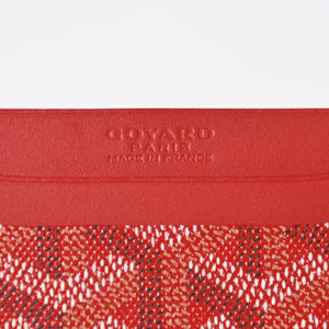 新品同様品 GOYARD ゴヤール サンシュルピス カードケース レッド STSULPPMLTY02CL02X PVC ヴォーゼルカーフスキン 中古 4a006698