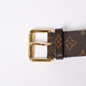 LOUIS VUITTON ルイヴィトン サンチュール ポシェット デュオ ウエストポーチ ベルト 幅4cm 95/38 モノグラム M9836 中古 4a006633
