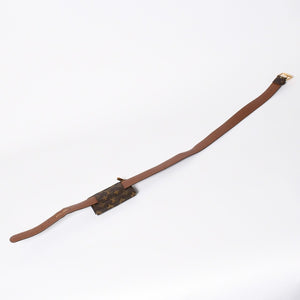 LOUIS VUITTON ルイヴィトン サンチュール ポシェット デュオ ウエストポーチ ベルト 幅4cm 95/38 モノグラム M9836 中古 4a006633