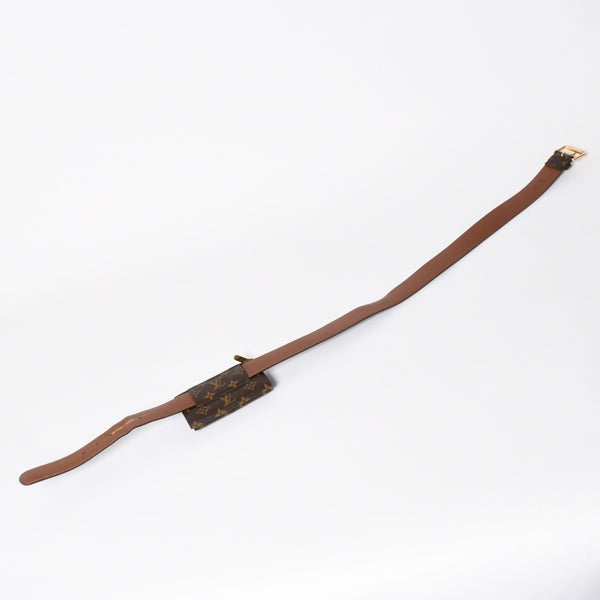 LOUIS VUITTON ルイヴィトン サンチュール ポシェット デュオ ウエストポーチ ベルト 幅4cm 95/38 モノグラム M9836 中古 4a006633