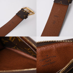 LOUIS VUITTON ルイヴィトン サンチュール ポシェット デュオ ウエストポーチ ベルト 幅4cm 95/38 モノグラム M9836 中古 4a006633
