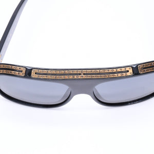 極美品 LOUIS VUITTON ルイヴィトン 1.0 ミリオネア サングラス アイウェア Z2516U サイズ63□16 140モノグラム ブラック 中古 4a006626