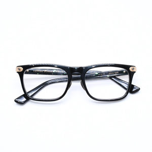 極美品 CHROME HEARTS クロムハーツ BEAU NER 眼鏡 メガネ ウェリントン型 サイズ53◻︎19 150 ブラック ゴールド 中古 4a006676