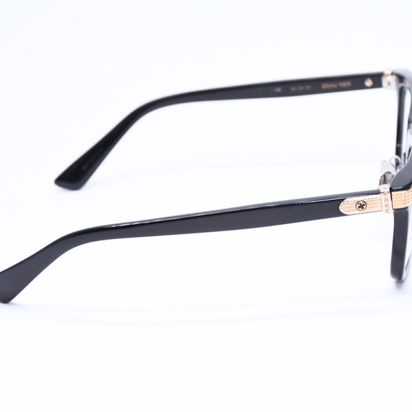 極美品 CHROME HEARTS クロムハーツ BEAU NER 眼鏡 メガネ ウェリントン型 サイズ53◻︎19 150 ブラック ゴールド 中古 4a006676