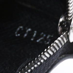 極美品 LOUIS VUITTON ルイヴィトン ポシェットクレ コインケース N60155 ダミエグラフィットキャンバス ブラック グレー シルバー金具 中古 4a006638