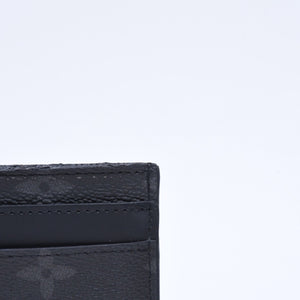 LOUIS VUITTON ルイヴィトン ポルト カルト ダブル カードケース モノグラム エクリプス M62170 キャンバス 美品 中古 4a006639