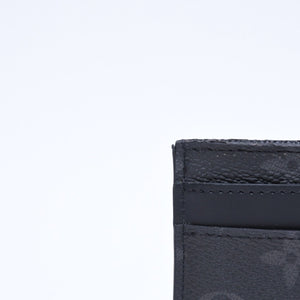LOUIS VUITTON ルイヴィトン ポルト カルト ダブル カードケース モノグラム エクリプス M62170 キャンバス 美品 中古 4a006639