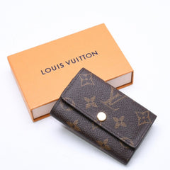 極美品 LOUIS VUITTON ルイヴィトン ミュルティクレ6 キーケース M62630 モノグラムキャンバス 6連キーフック 中古 4a006619