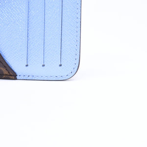 新品同様 LOUIS VUITTON ルイヴィトン ポルト カルト ロミー コインケース 小銭入れ M26653 モノグラム ブルーフロスト 中古 4a006616