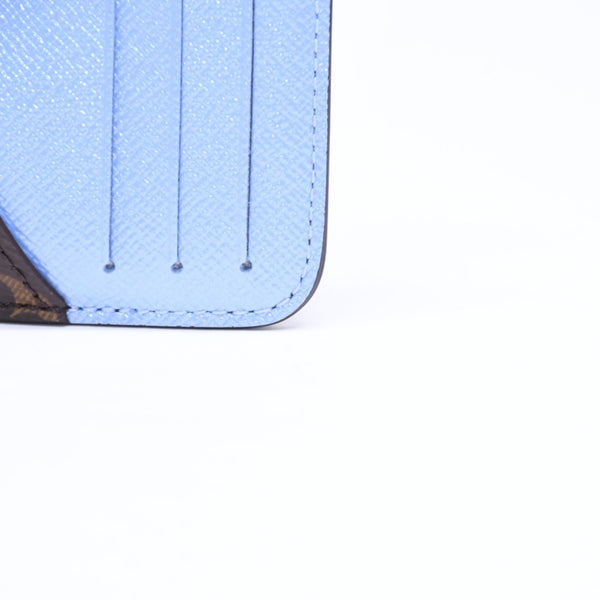新品同様 LOUIS VUITTON ルイヴィトン ポルト カルト ロミー コインケース 小銭入れ M26653 モノグラム ブルーフロスト 中古 4a006616
