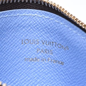 新品同様 LOUIS VUITTON ルイヴィトン ポルト カルト ロミー コインケース 小銭入れ M26653 モノグラム ブルーフロスト 中古 4a006616