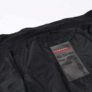 極美品 PRADA プラダ PRADA SPORTS プラダスポーツ GORE-TEX ゴアテックス ナイロンジャケット ジャケット ブラック レッド サイズ52 中古 4a006651