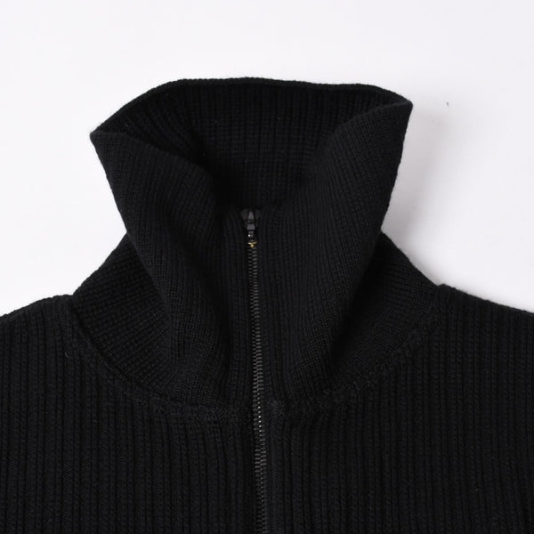 極美品 CHANEL シャネル ニット トップス ココマーク パッチ ウール ブラック 中古 4a006530