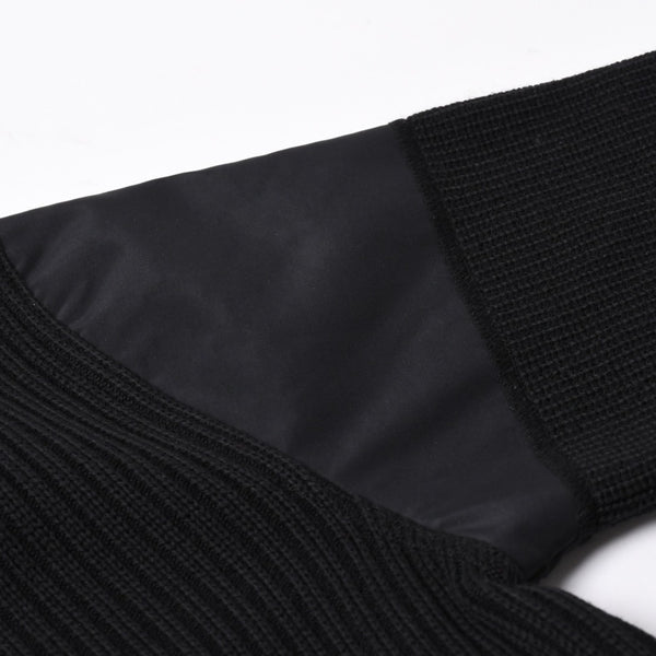 極美品 CHANEL シャネル ニット トップス ココマーク パッチ ウール ブラック 中古 4a006530