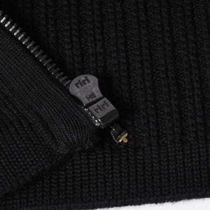 極美品 CHANEL シャネル ニット トップス ココマーク パッチ ウール ブラック 中古 4a006530