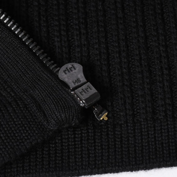 極美品 CHANEL シャネル ニット トップス ココマーク パッチ ウール ブラック 中古 4a006530