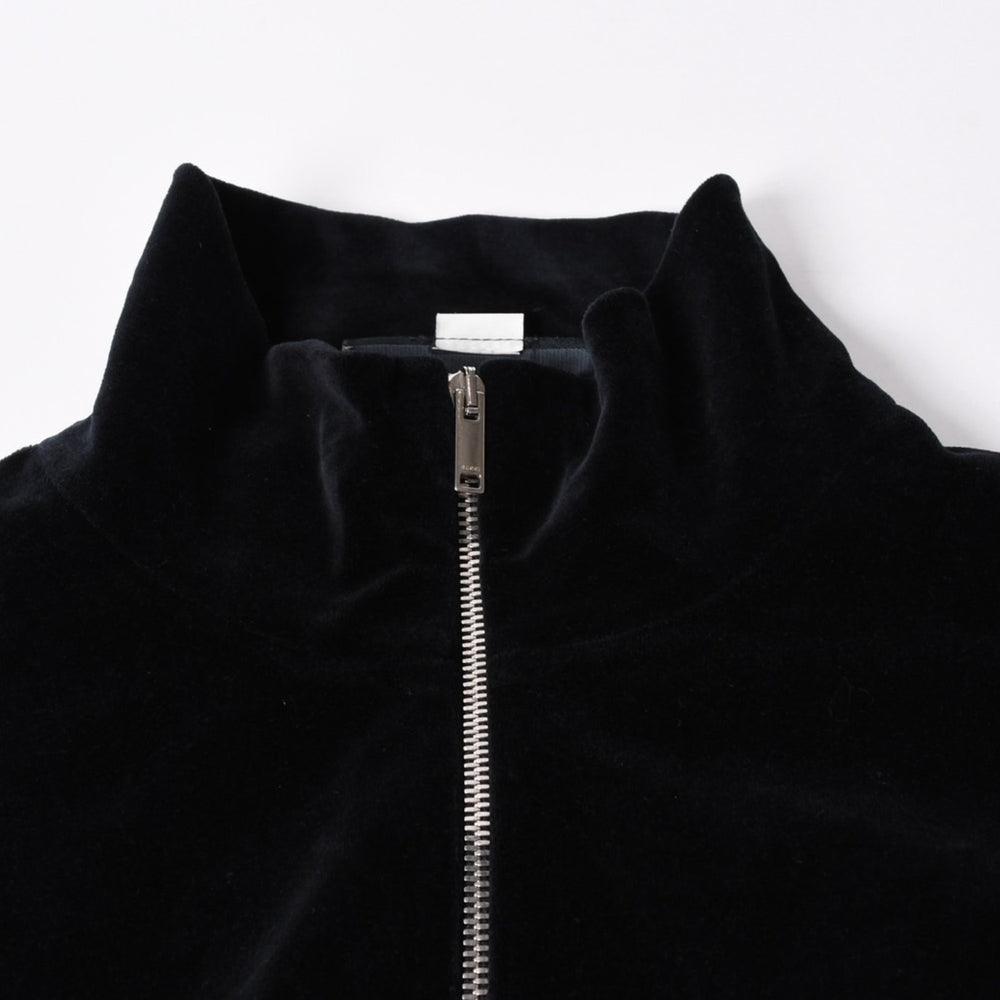 Very Good Condition GUCCI MAISON DE L'AMOR Logo Embroidery Velor Oversized Jacket Black Size L Used 4a006561