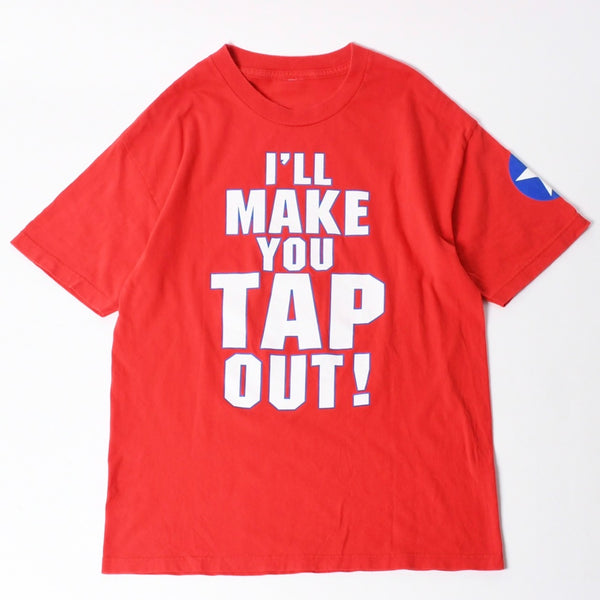 WWF(現WWE) プロレスラー カート アングル ヴィンテージTシャツ 2001年代 レッド サイズ不鮮明 トリコロールカラー 美品 中古 4a006522