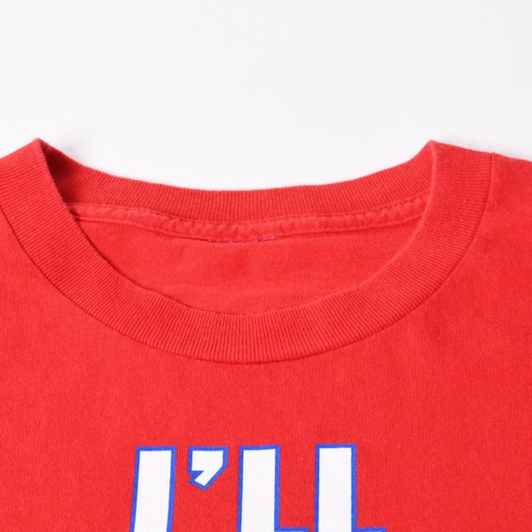 WWF(現WWE) プロレスラー カート アングル ヴィンテージTシャツ 2001年代 レッド サイズ不鮮明 トリコロールカラー 美品 中古 4a006522