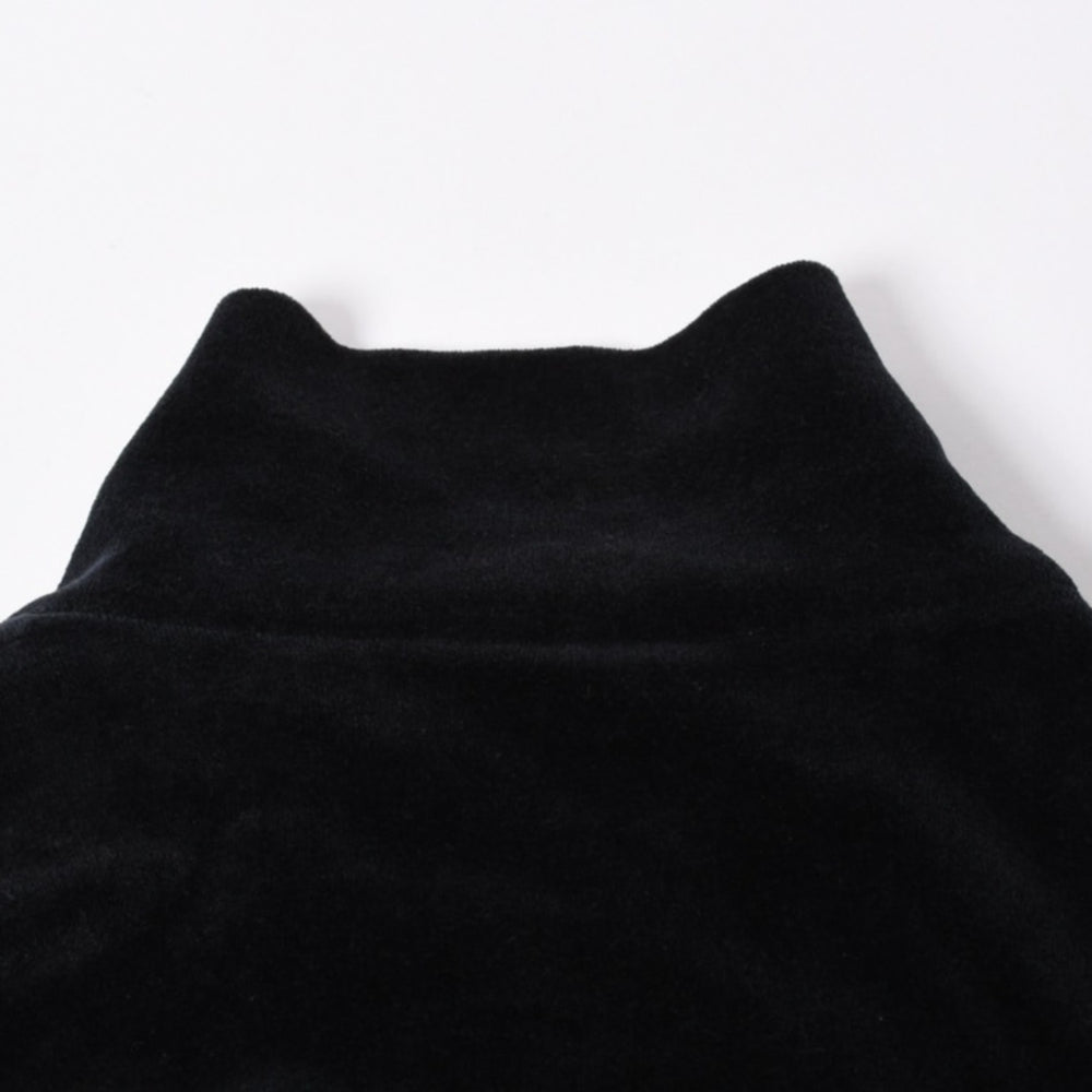 Very Good Condition GUCCI MAISON DE L'AMOR Logo Embroidery Velor Oversized Jacket Black Size S Used 4a006713