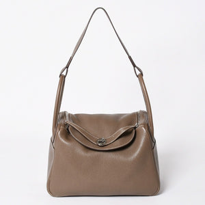 HERMES エルメス 2WAYバッグ リンディ30 エトゥープ A刻印 トリヨンクレマンスシルバー金具 美品 中古 4a006656