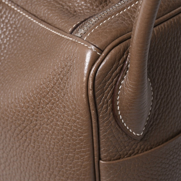 HERMES エルメス 2WAYバッグ リンディ30 エトゥープ A刻印 トリヨンクレマンスシルバー金具 美品 中古 4a006656