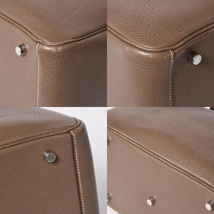 HERMES エルメス 2WAYバッグ リンディ30 エトゥープ A刻印 トリヨンクレマンスシルバー金具 美品 中古 4a006656