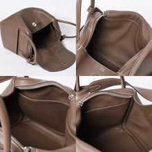 Load the image into the gallery viewer. HERMES エルメス 2WAYバッグ リンディ30 エトゥープ ◽︎R刻印 トリヨンクレマンスシルバー金具 美品 中古 4a006656