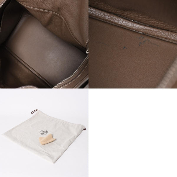 HERMES エルメス 2WAYバッグ リンディ30 エトゥープ A刻印 トリヨンクレマンスシルバー金具 美品 中古 4a006656