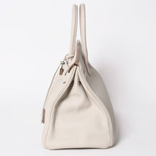 Load the image into the gallery viewer. 極美品 HERMES エルメス BIRKIN バーキン35 クレ C刻印 シルバー金具 トゴ ハンドバッグ 中古 4a006653