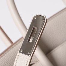 Load the image into the gallery viewer. 極美品 HERMES エルメス BIRKIN バーキン35 クレ C刻印 シルバー金具 トゴ ハンドバッグ 中古 4a006653