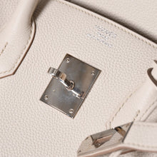 Load the image into the gallery viewer. 極美品 HERMES エルメス BIRKIN バーキン35 クレ C刻印 シルバー金具 トゴ ハンドバッグ 中古 4a006653