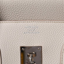 Load the image into the gallery viewer. 極美品 HERMES エルメス BIRKIN バーキン35 クレ C刻印 シルバー金具 トゴ ハンドバッグ 中古 4a006653