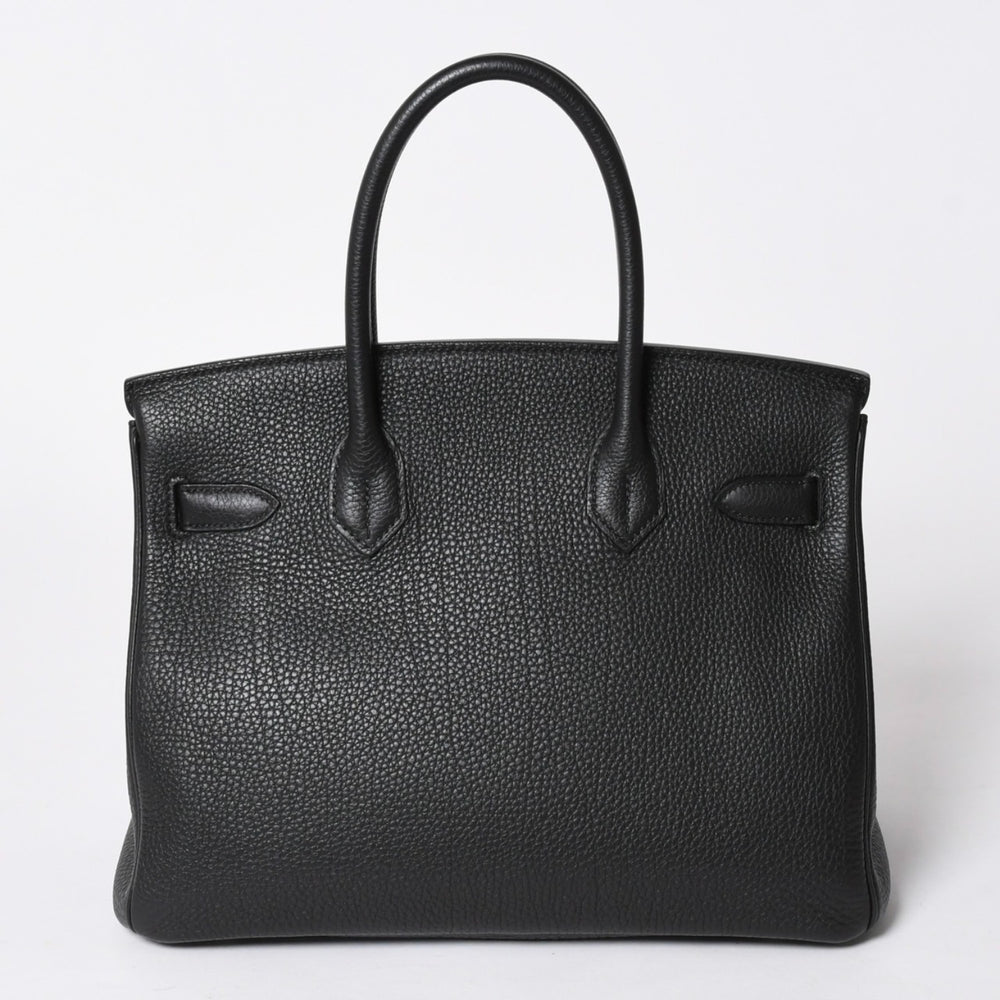 極美品 HERMES エルメス バーキン30 ハンドバッグ トゴ ブラック ゴールド金具 A刻印 中古 4a006655