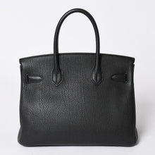Load the image into the gallery viewer. 極美品 HERMES エルメス バーキン30 ハンドバッグ トゴ ブラック ゴールド金具 A刻印 中古 4a006655