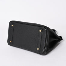 Load the image into the gallery viewer. 極美品 HERMES エルメス バーキン30 ハンドバッグ トゴ ブラック ゴールド金具 A刻印 中古 4a006655