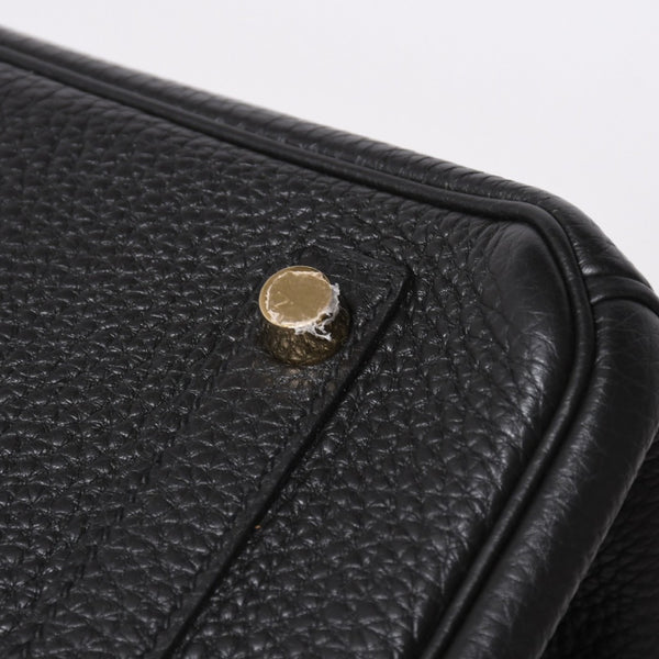 極美品 HERMES エルメス バーキン30 ハンドバッグ トゴ ブラック ゴールド金具 A刻印 中古 4a006655