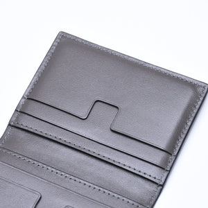 極美品 TOM FORD トムフォード 2つ折り Card Case カードケース 名刺入れ 財布 クロコ調 型押し グレー 中古 4a006726
