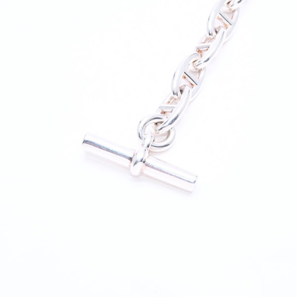 HERMES エルメス シェーヌダンクル GM ブレスレット H101672B 重量約75.90g 14コマ シルバー925 全長約24cm 美品 中古 4a006815