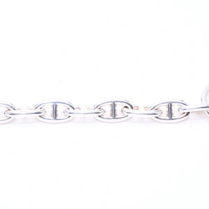HERMES エルメス シェーヌダンクル GM ブレスレット H101672B 重量約75.90g 14コマ シルバー925 全長約24cm 美品 中古 4a006815